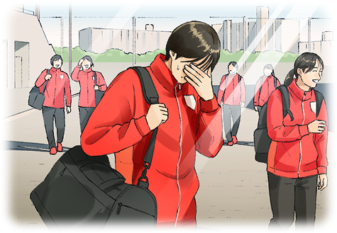 目に違和感を覚えるイラスト